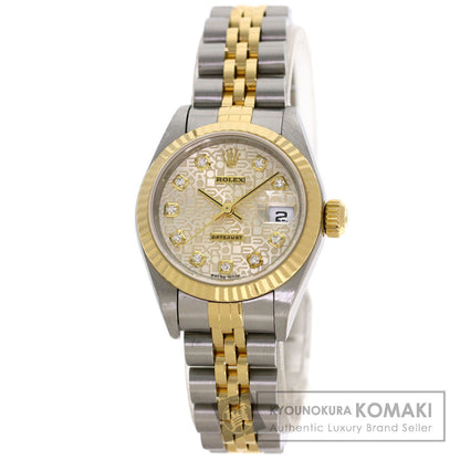 ROLEX DATEJUST 10P Diamond Watches 79173G Stainless Steel/SSxK18YG Ladies