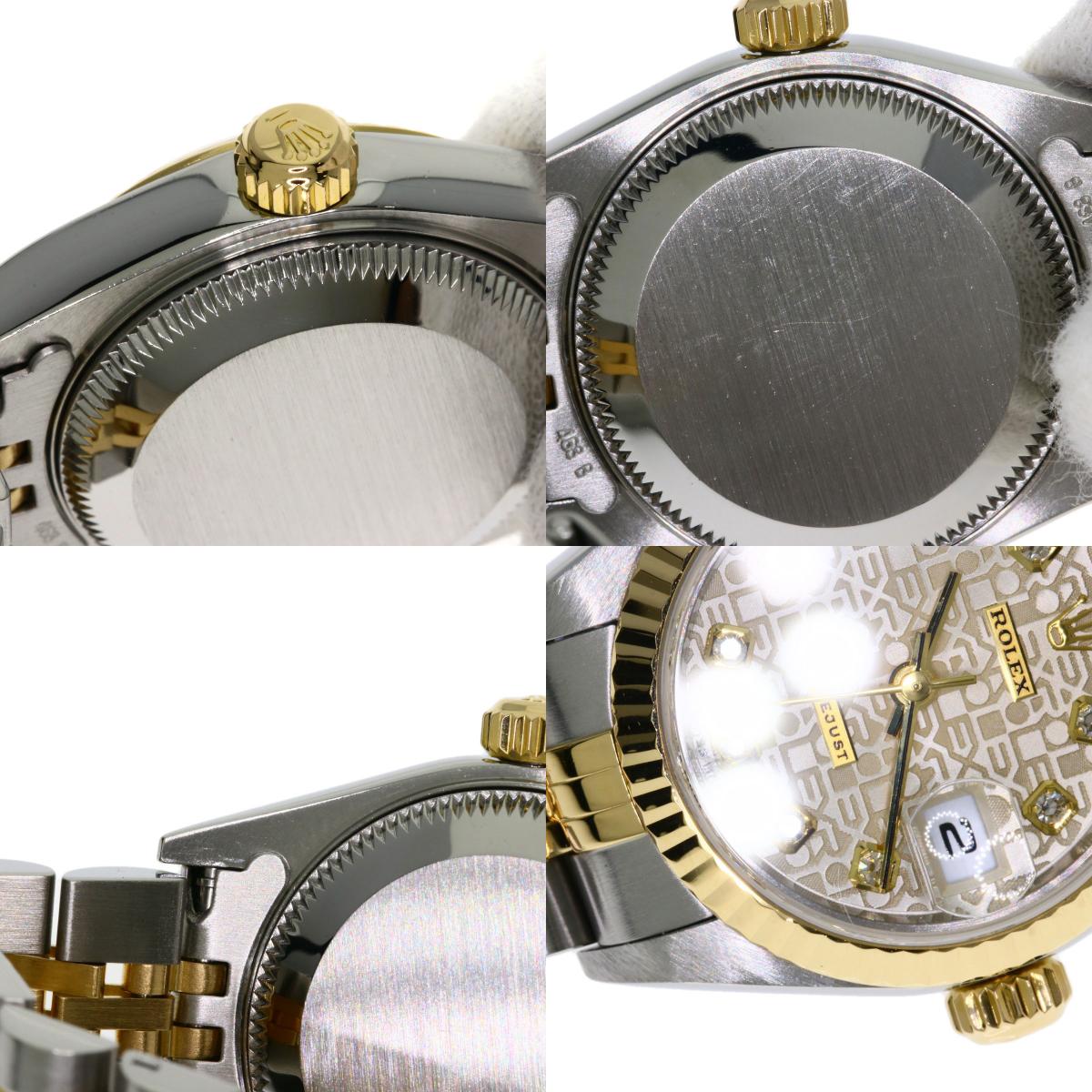 ROLEX DATEJUST 10P Diamond Watches 79173G Stainless Steel/SSxK18YG Ladies