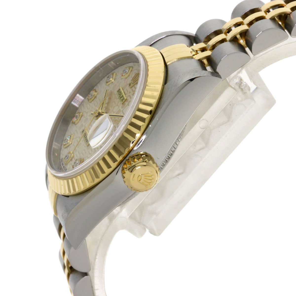ROLEX DATEJUST 10P Diamond Watches 79173G Stainless Steel/SSxK18YG Ladies