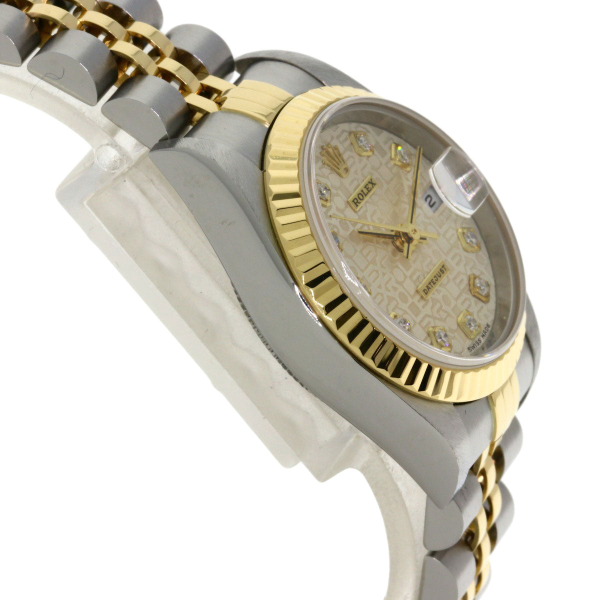 ROLEX DATEJUST 10P Diamond Watches 79173G Stainless Steel/SSxK18YG Ladies