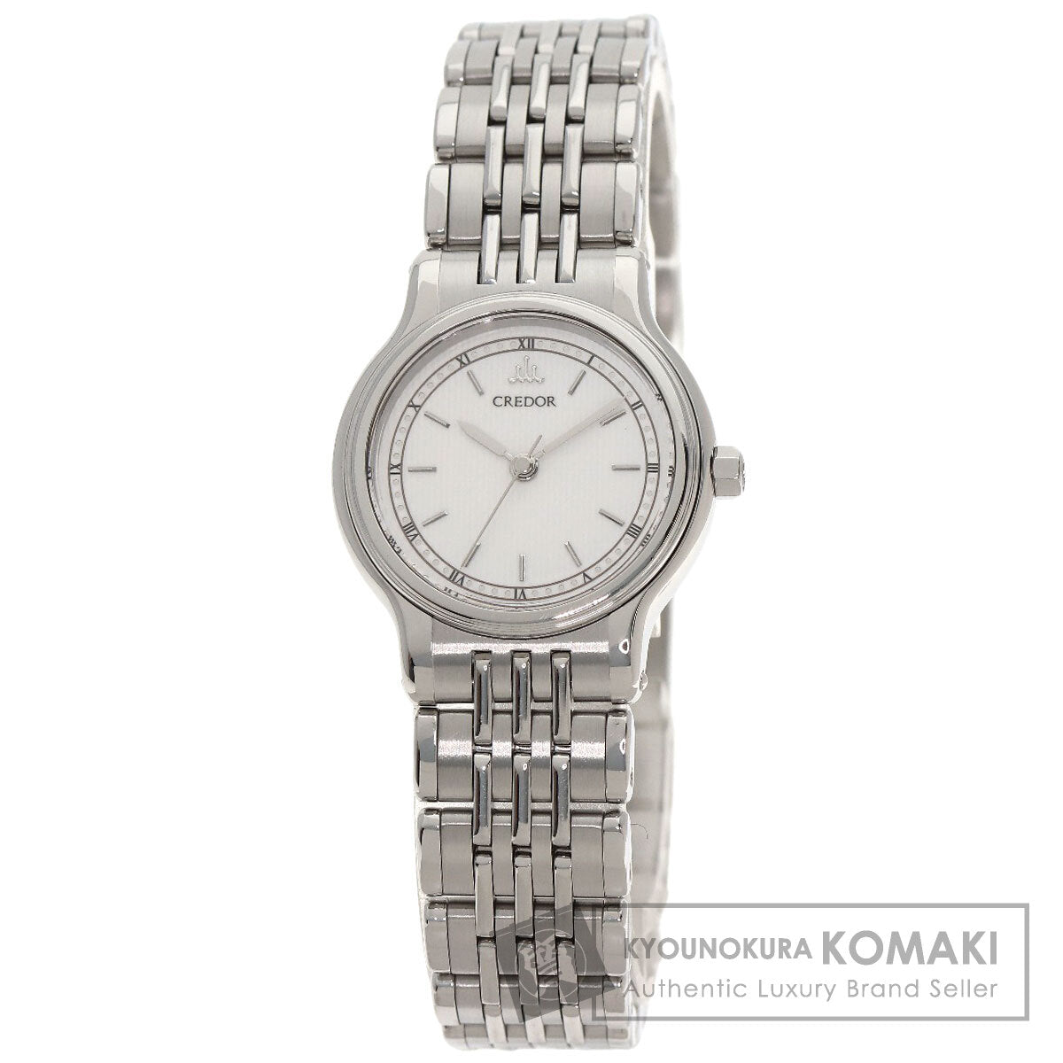 SEIKO CREDOR round face Watches 7371-0090 Stainless Steel/Stainless Steel Ladies