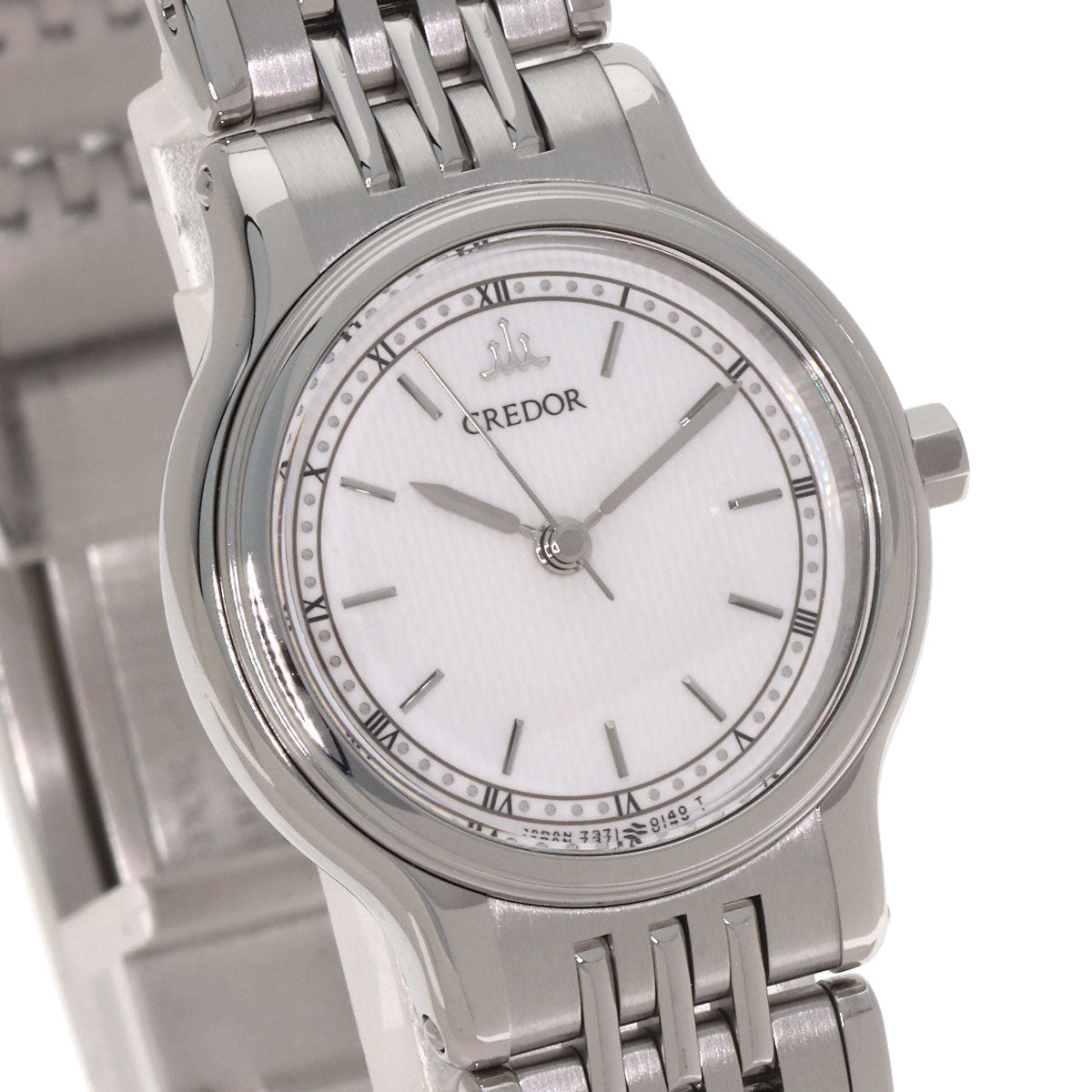 SEIKO CREDOR round face Watches 7371-0090 Stainless Steel/Stainless Steel Ladies