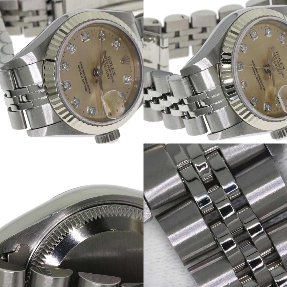 ROLEX DATEJUST 10P Diamond Watches 69174G Stainless Steel/Stainless Steel Ladies