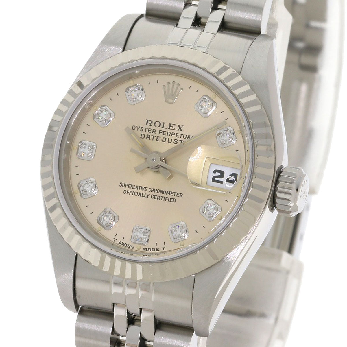 ROLEX DATEJUST 10P Diamond Watches 69174G Stainless Steel/Stainless Steel Ladies