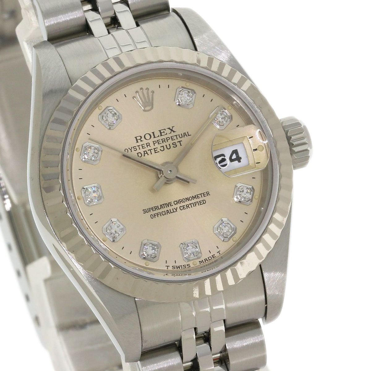 ROLEX DATEJUST 10P Diamond Watches 69174G Stainless Steel/Stainless Steel Ladies