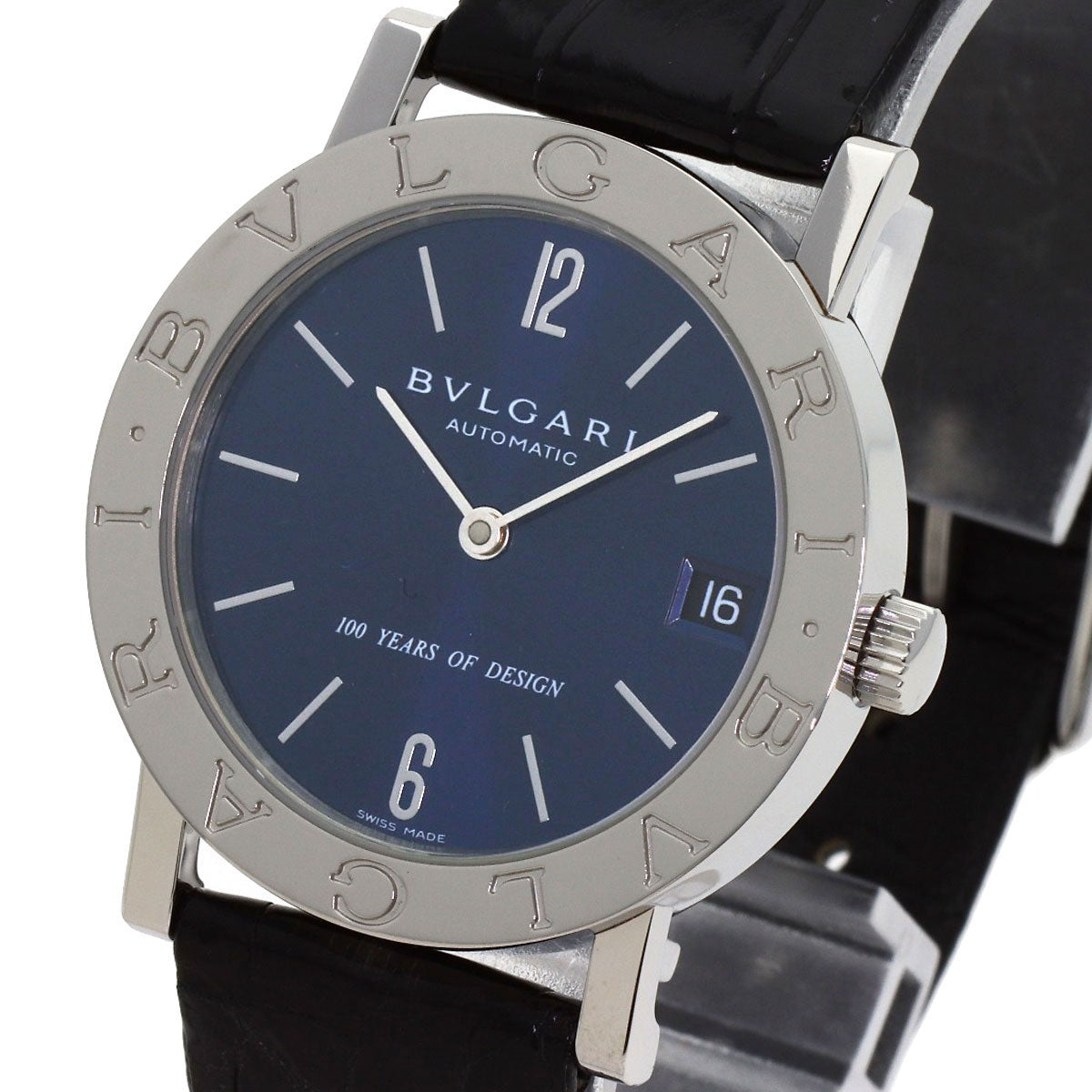 BVLGARI BVLGARI BVLGARI 100th Anniversary Model Watches BB33SL AUTO Stainless Steel/Leather mens