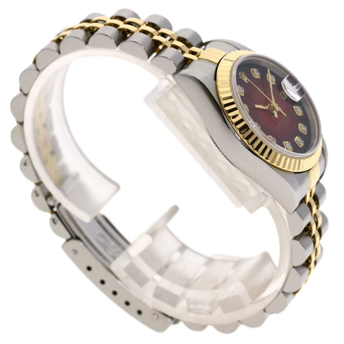 ROLEX Datejust 10P Diamond Cherry Gradation Watches 69173G Stainless Steel/SSxK18YG Ladies