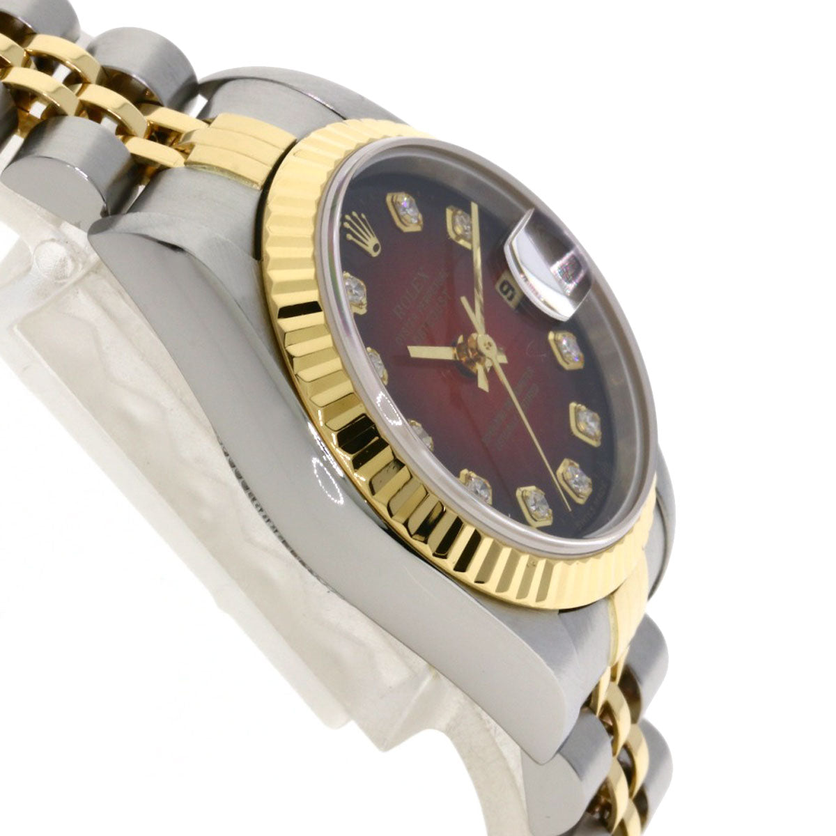 ROLEX Datejust 10P Diamond Cherry Gradation Watches 69173G Stainless Steel/SSxK18YG Ladies