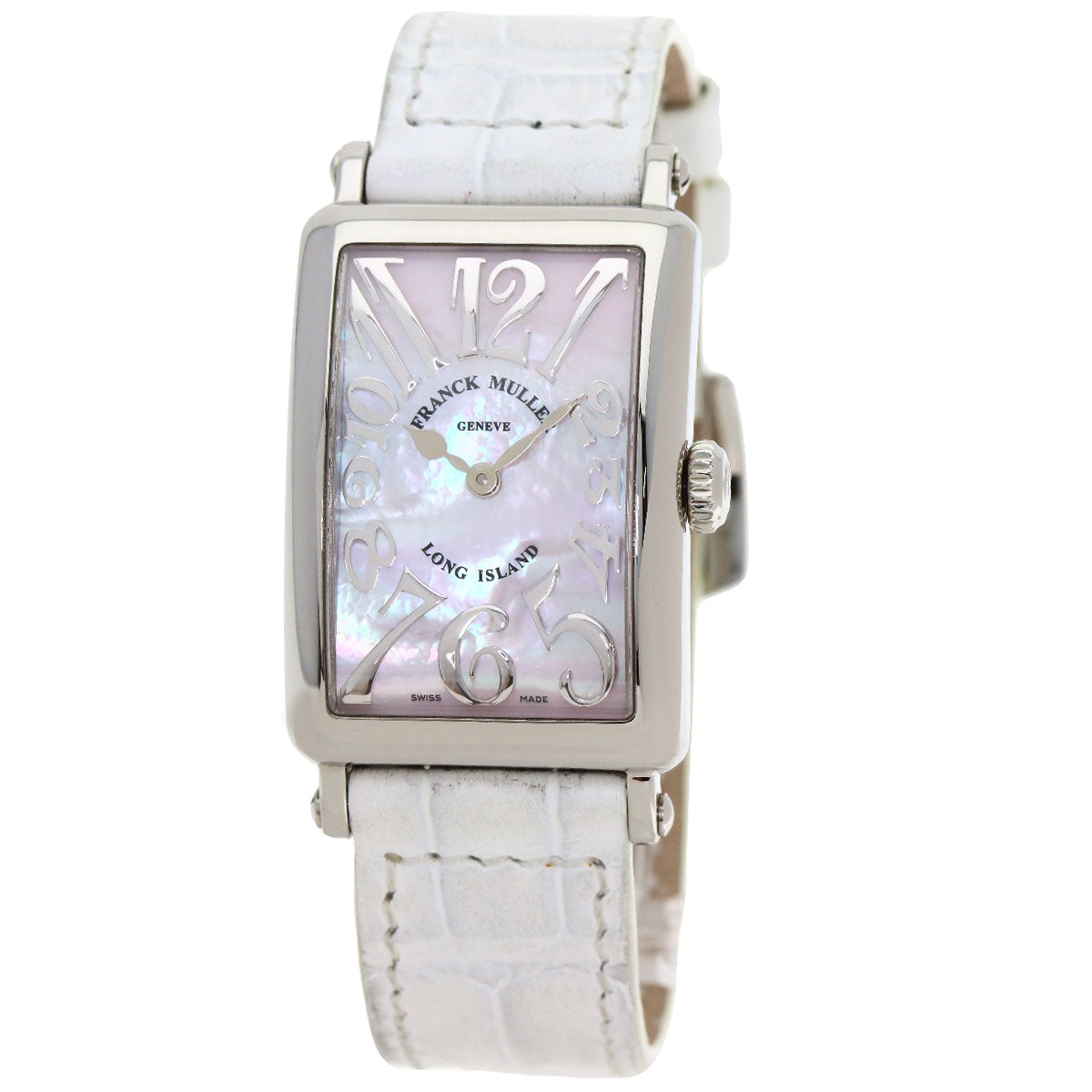 FRANCK MULLER Long Island Mother of Pearl Watches 902QZRELMOP Stainless Steel/Leather Ladies