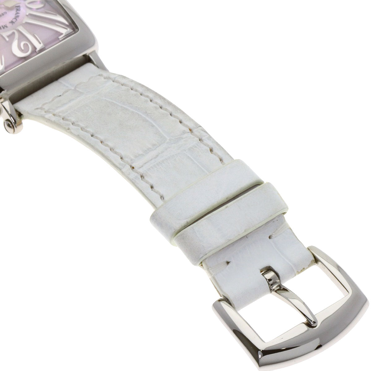 FRANCK MULLER Long Island Mother of Pearl Watches 902QZRELMOP Stainless Steel/Leather Ladies