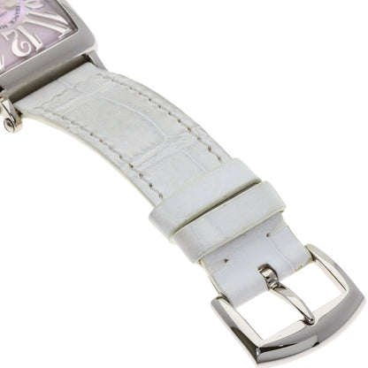 FRANCK MULLER Long Island Mother of Pearl Watches 902QZRELMOP Stainless Steel/Leather Ladies