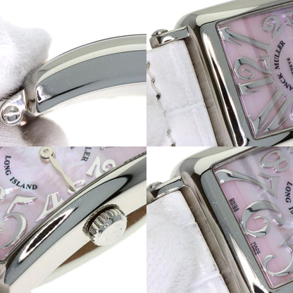 FRANCK MULLER Long Island Mother of Pearl Watches 902QZRELMOP Stainless Steel/Leather Ladies