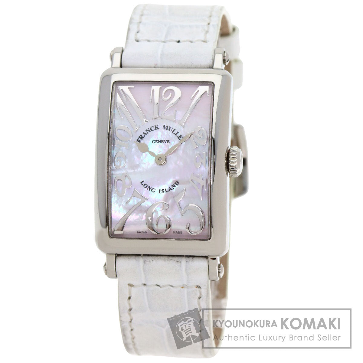 FRANCK MULLER Long Island Mother of Pearl Watches 902QZRELMOP Stainless Steel/Leather Ladies