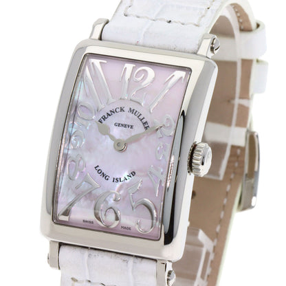 FRANCK MULLER Long Island Mother of Pearl Watches 902QZRELMOP Stainless Steel/Leather Ladies