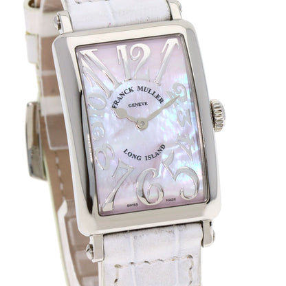 FRANCK MULLER Long Island Mother of Pearl Watches 902QZRELMOP Stainless Steel/Leather Ladies