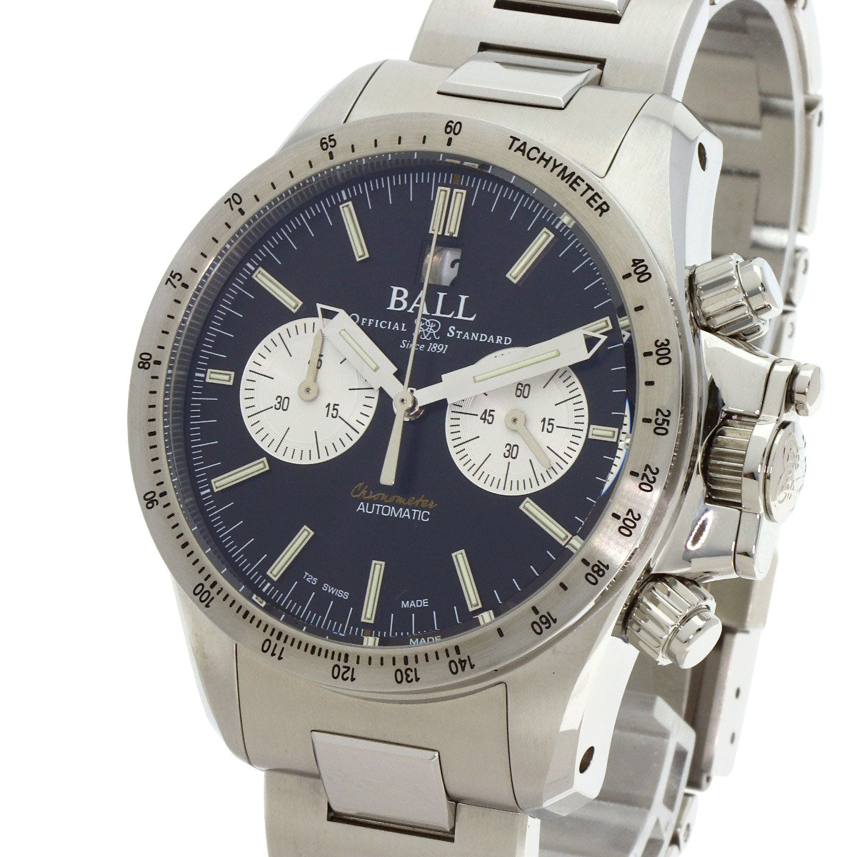 BALLWATCH Engineer Hydrocarbon Racer Chronograph Watches CM2198C-S2CJ-BK Stainless Steel/Stainless Steel mens