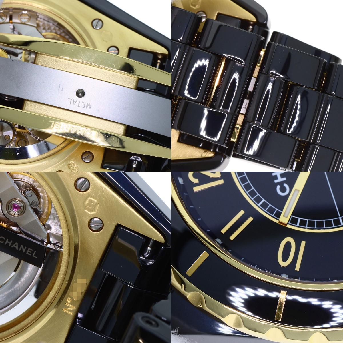 CHANEL J12 1.7" Caliber 3125 Watches H2129 Ceramic/Ceramic mens