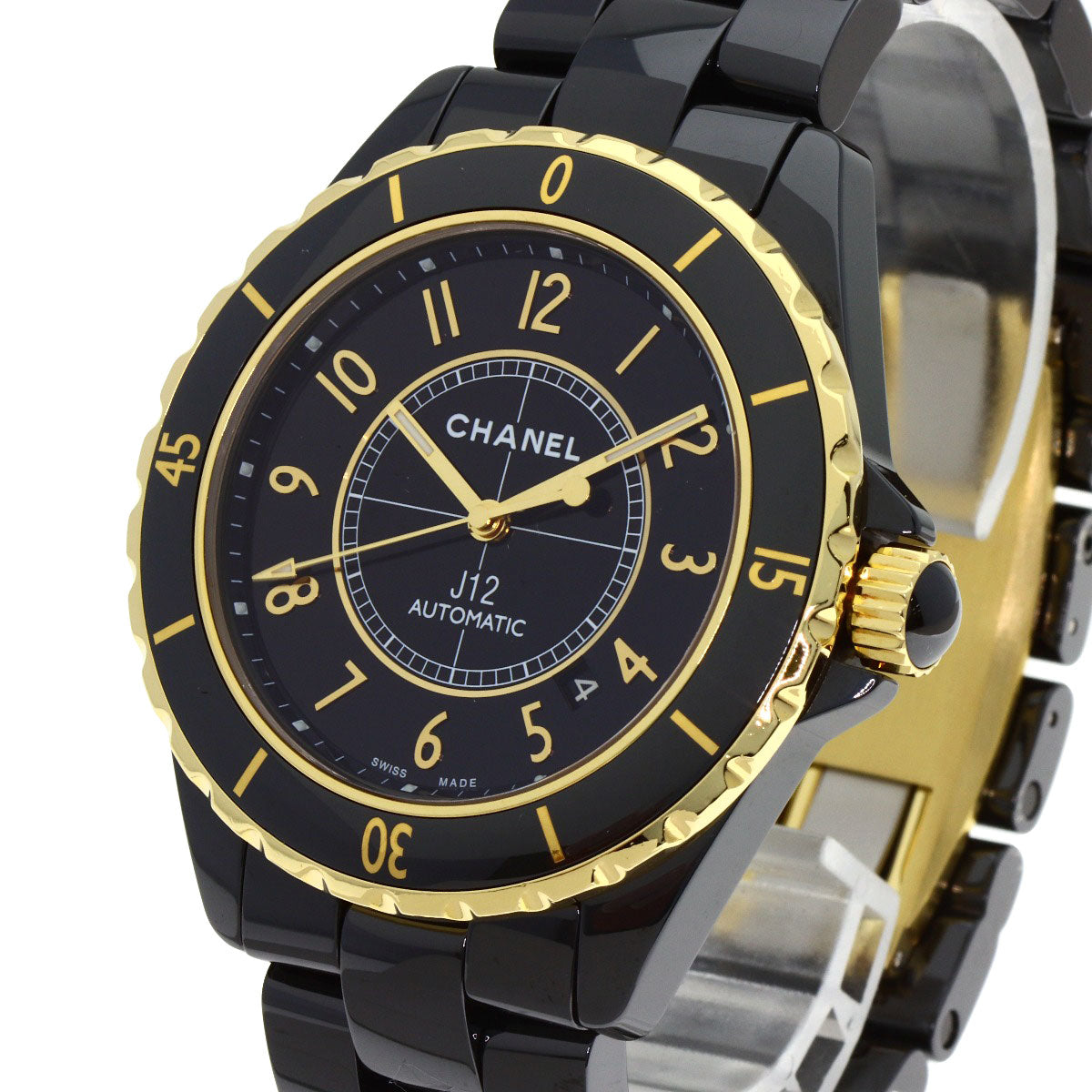 CHANEL J12 1.7" Caliber 3125 Watches H2129 Ceramic/Ceramic mens