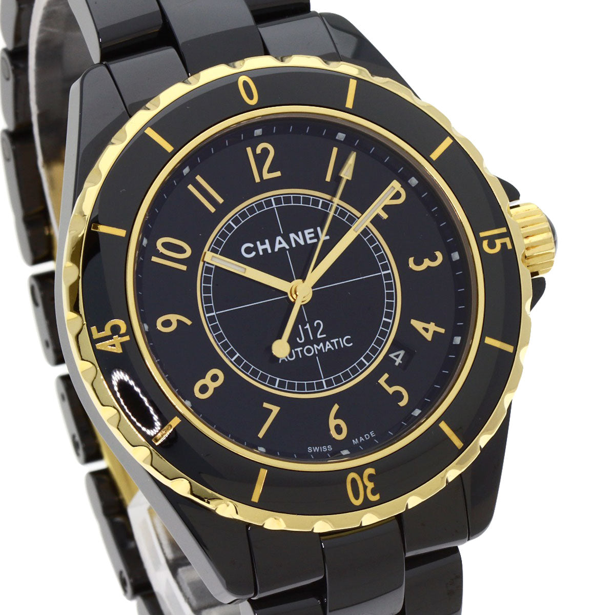 CHANEL J12 1.7" Caliber 3125 Watches H2129 Ceramic/Ceramic mens