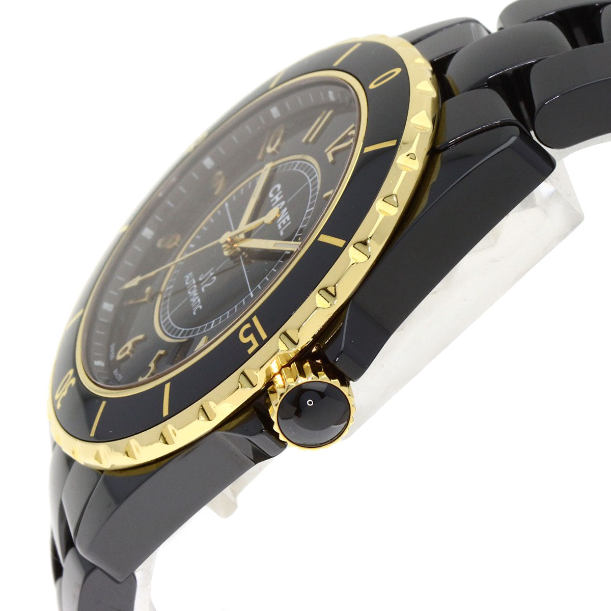 CHANEL J12 1.7" Caliber 3125 Watches H2129 Ceramic/Ceramic mens