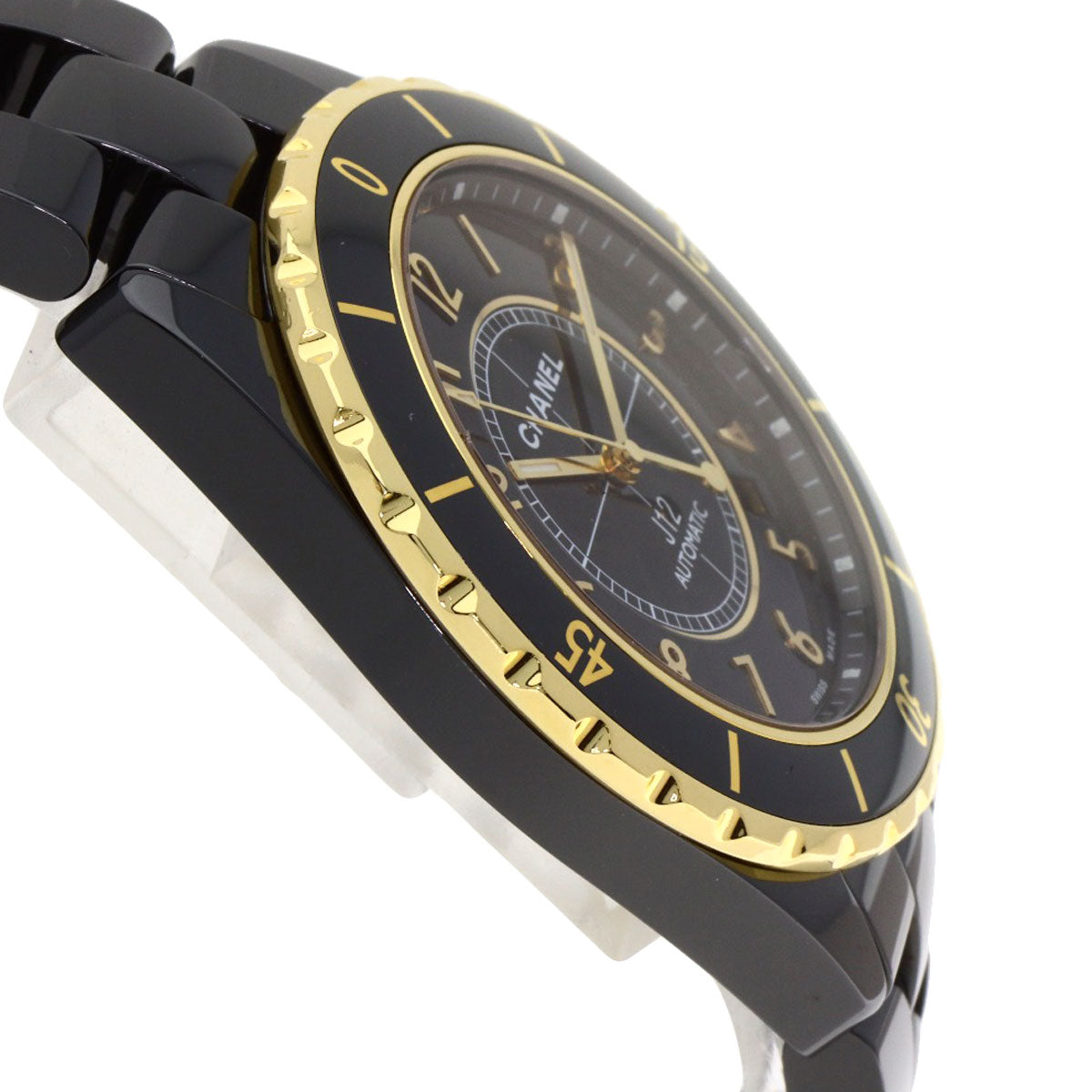 CHANEL J12 1.7" Caliber 3125 Watches H2129 Ceramic/Ceramic mens