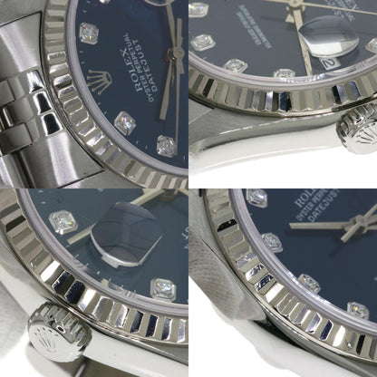ROLEX DATEJUST 10P Diamond Watches 16234G Stainless Steel/Stainless Steel mens