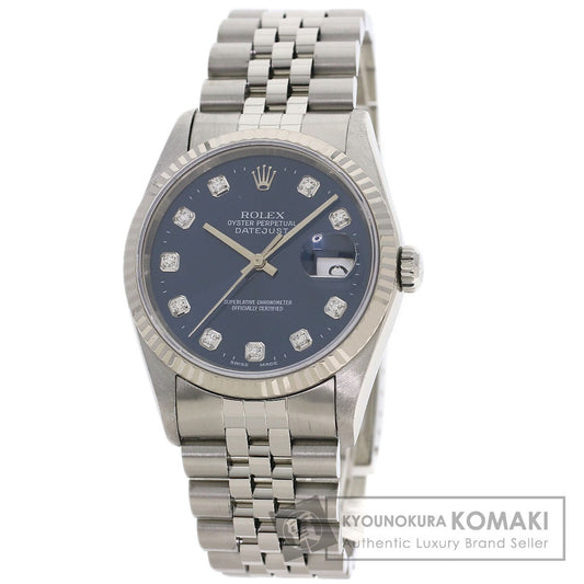 ROLEX DATEJUST 10P Diamond Watches 16234G Stainless Steel/Stainless Steel mens