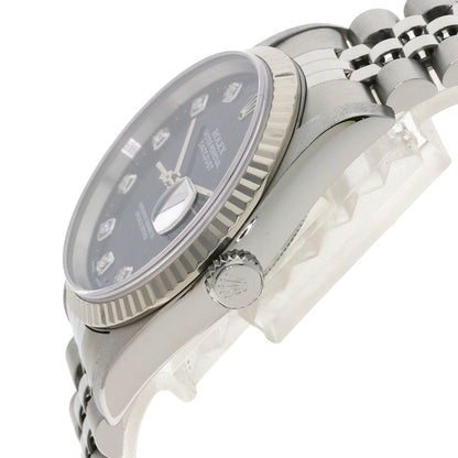 ROLEX DATEJUST 10P Diamond Watches 16234G Stainless Steel/Stainless Steel mens