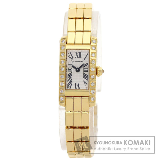 CARTIER Tank Allongee Lanier Watches WJ2006X3 K18 Yellow Gold/18K Yellow Gold Ladies