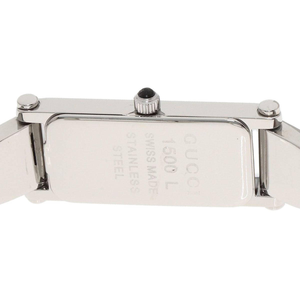 GUCCI Square face Watches 1500L Stainless Steel/Stainless Steel Ladies