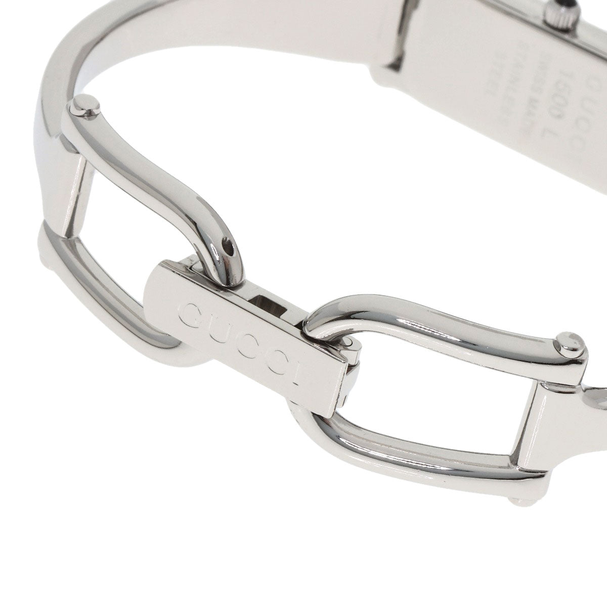 GUCCI Square face Watches 1500L Stainless Steel/Stainless Steel Ladies