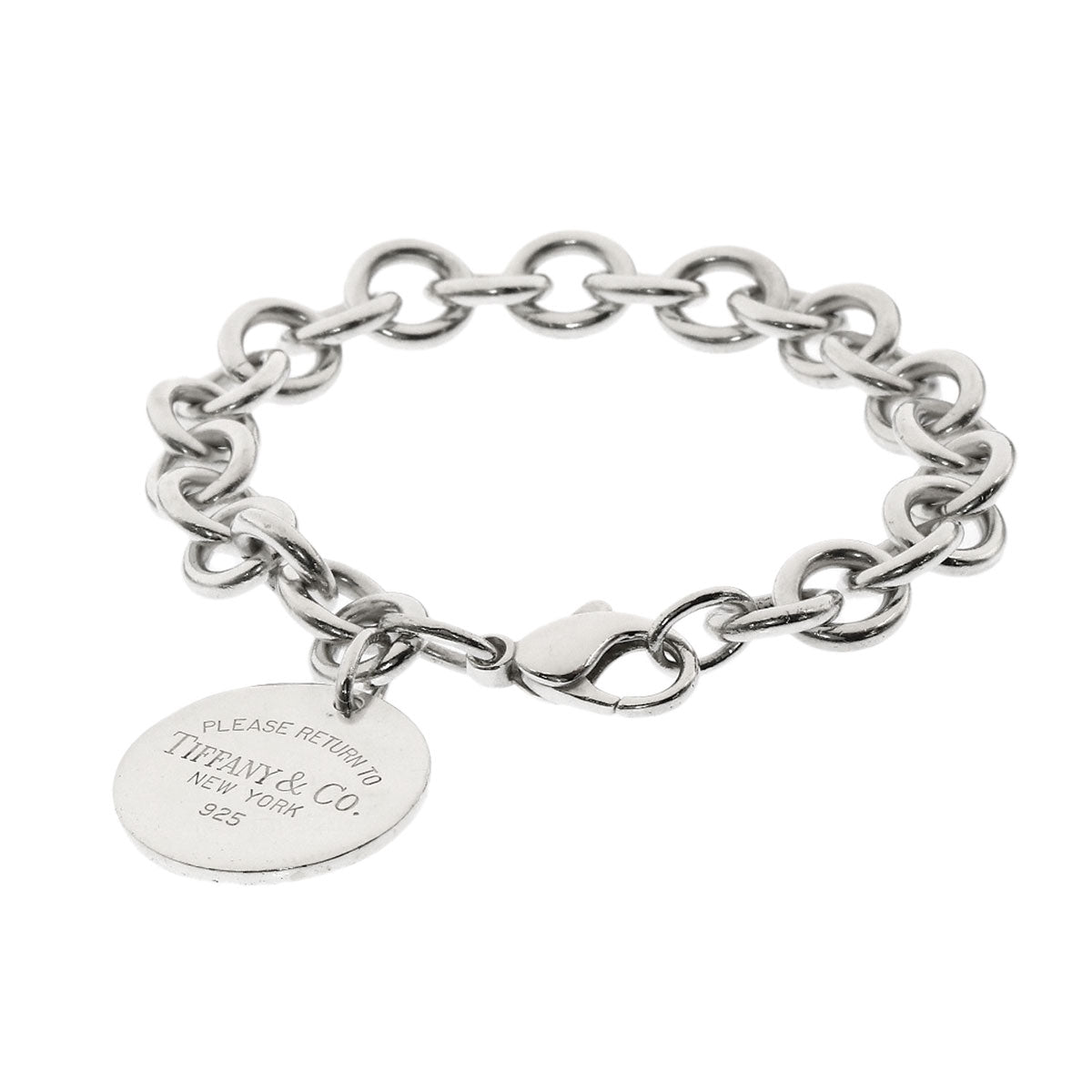 TIFFANY&Co. Return to TIFFANY & Co. Round tag Bracelet Silver Ladies [Used]