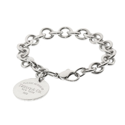 TIFFANY&Co. Return to TIFFANY & Co. Round tag Bracelet Silver Ladies [Used]