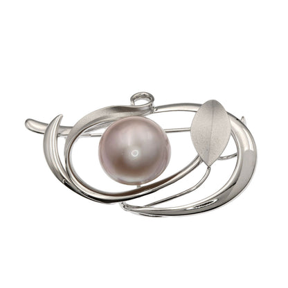 TASAKI Mabe Pearl Pearl Brooch Silver Ladies [Used]
