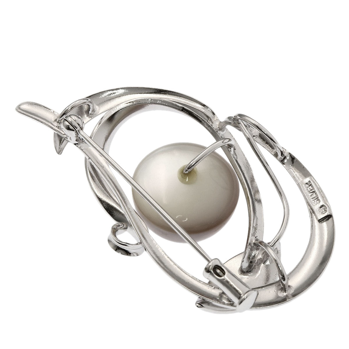 TASAKI Mabe Pearl Pearl Brooch Silver Ladies [Used]