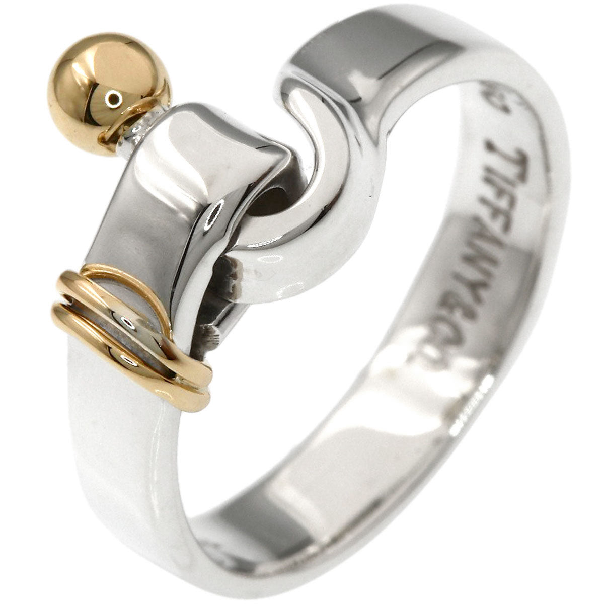 TIFFANY&Co. Hook & Eye Ring Silver 18K Yellow GoldLadies [Used]