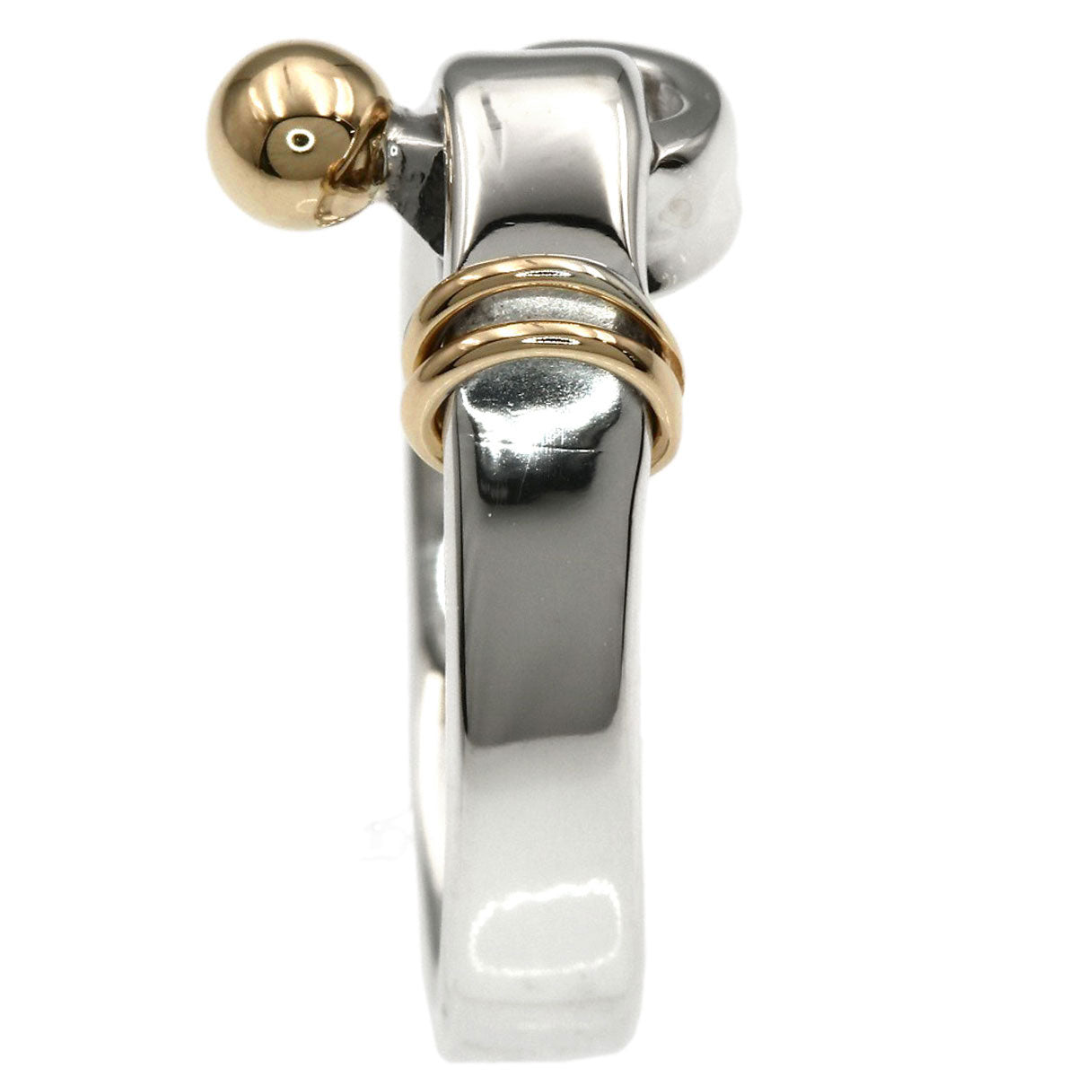 TIFFANY&Co. Hook & Eye Ring Silver 18K Yellow GoldLadies [Used]