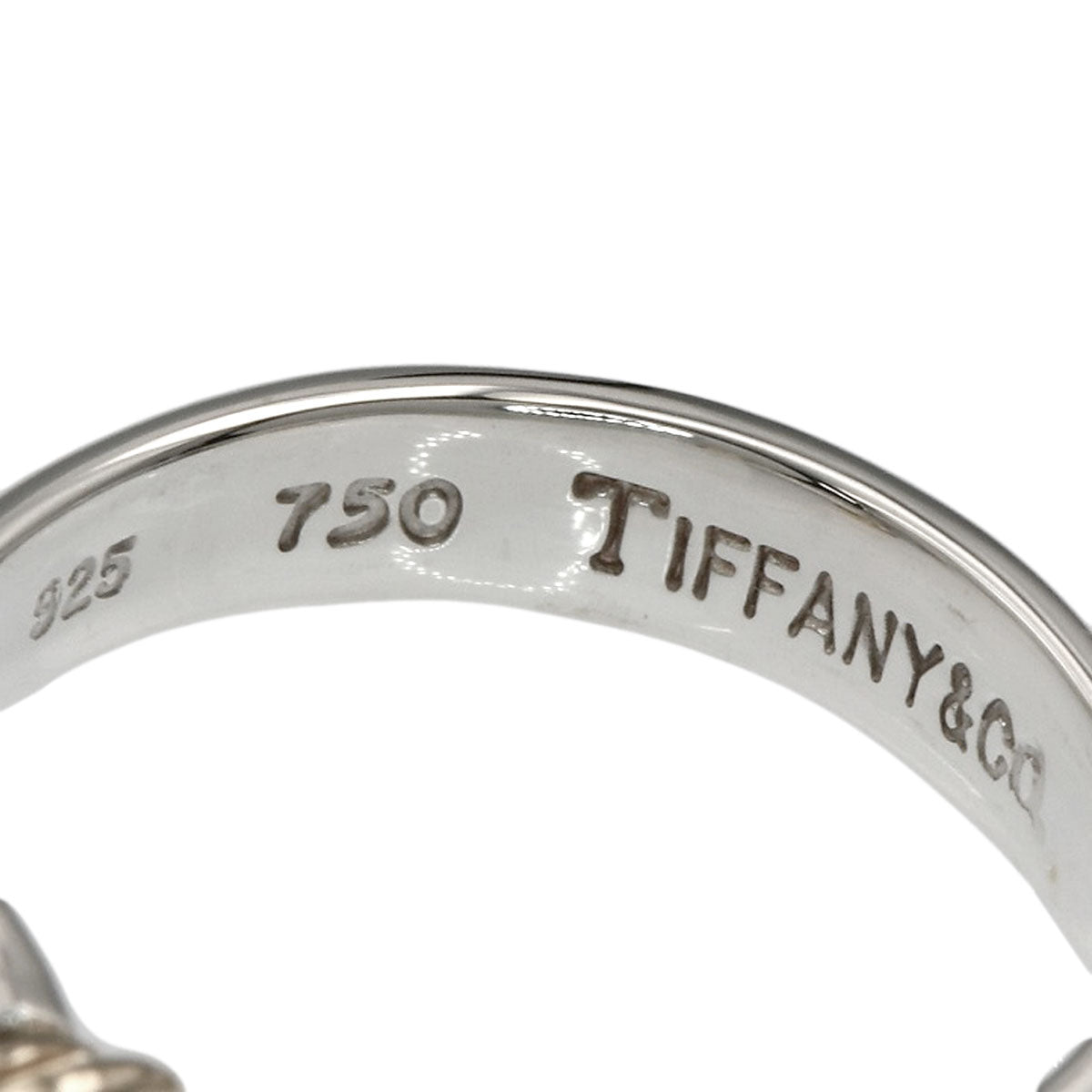 TIFFANY&Co. Hook & Eye Ring Silver 18K Yellow GoldLadies [Used]