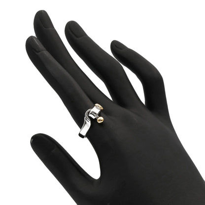 TIFFANY&Co. Hook & Eye Ring Silver 18K Yellow GoldLadies [Used]