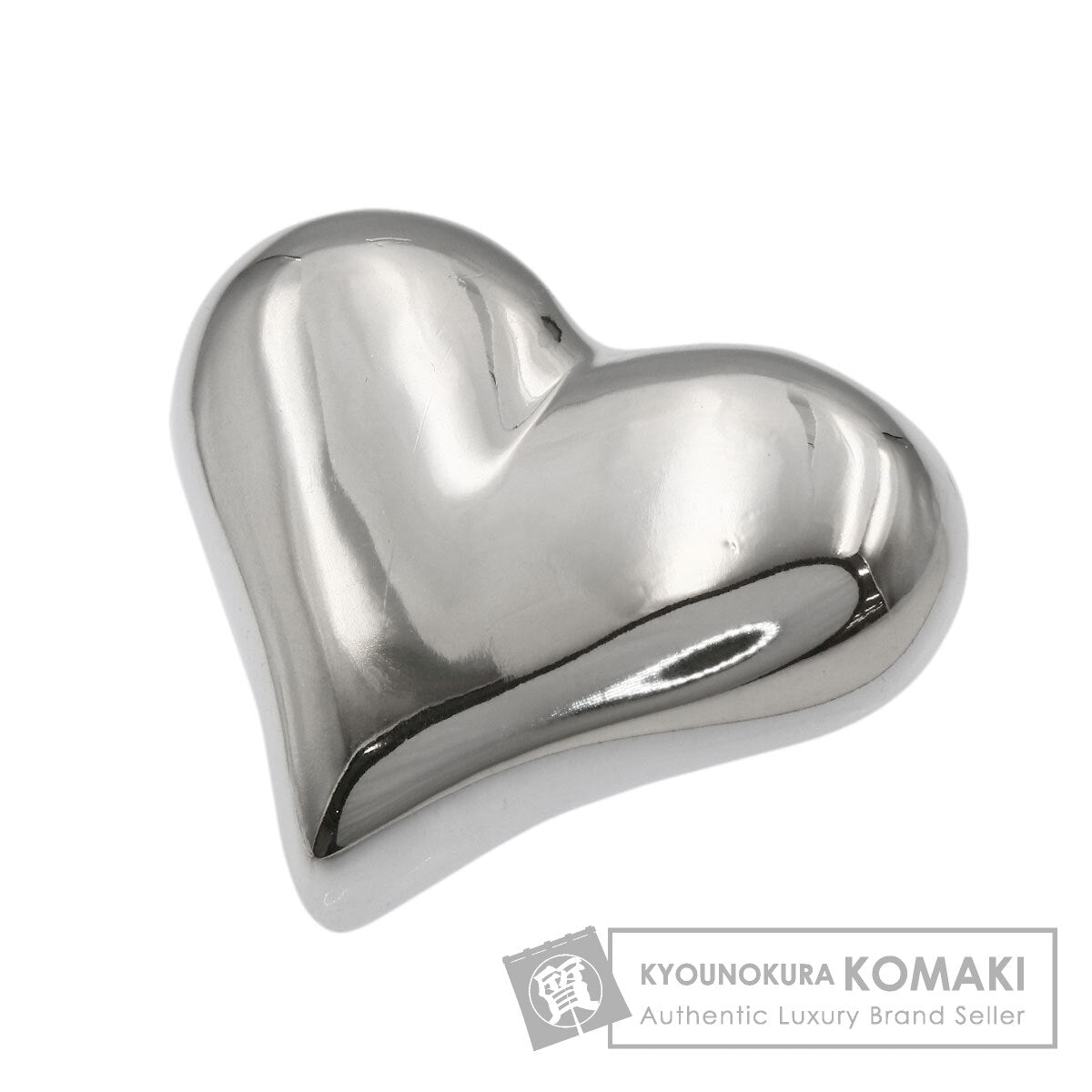 TIFFANY&Co. heart Brooch Silver Ladies [Used]