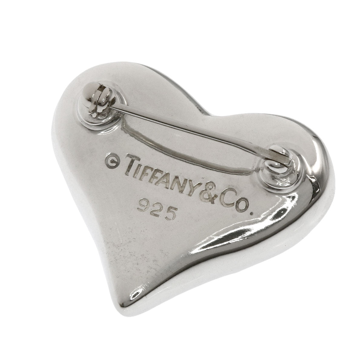 TIFFANY&Co. heart Brooch Silver Ladies [Used]
