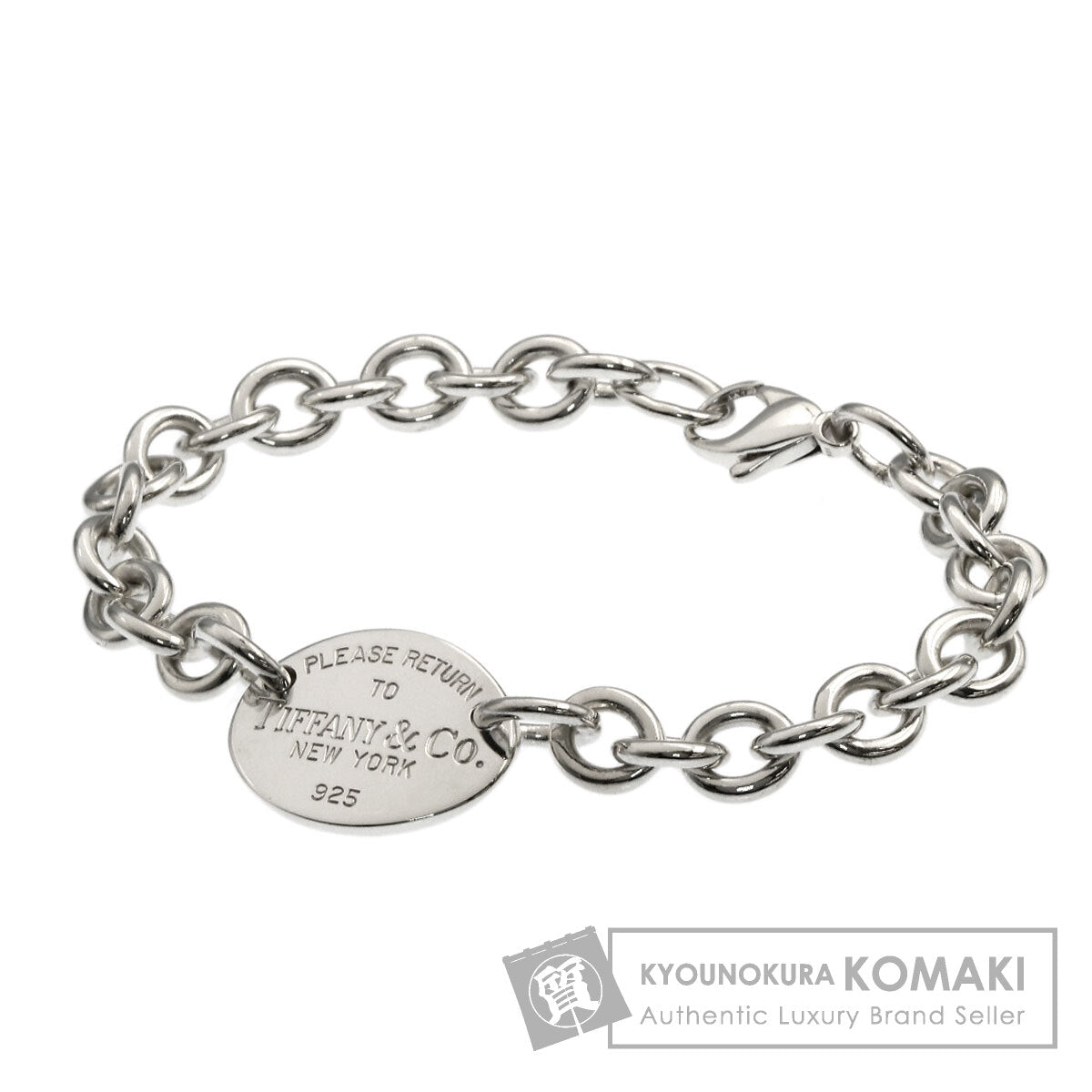 TIFFANY&Co. Return to TIFFANY & Co. oval tag Bracelet Silver Ladies [Used]
