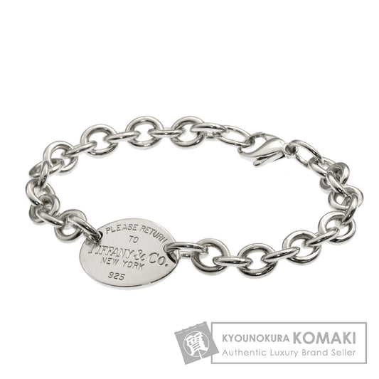 TIFFANY&Co. Return to TIFFANY & Co. oval tag Bracelet Silver Ladies [Used]