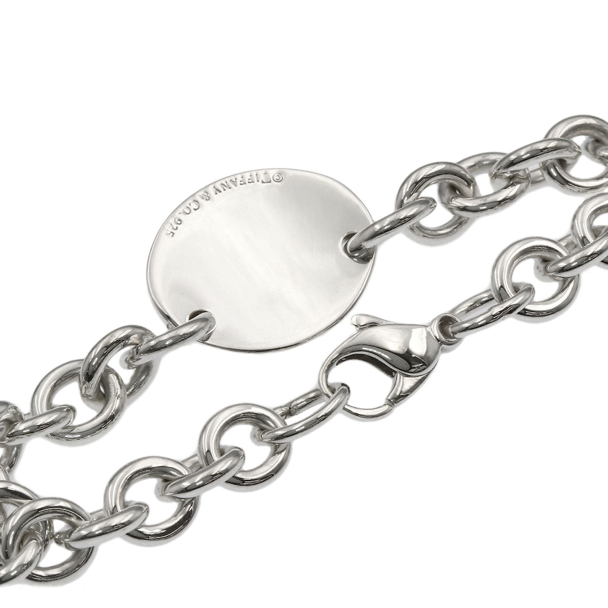 TIFFANY&Co. Return to TIFFANY & Co. oval tag Bracelet Silver Ladies [Used]