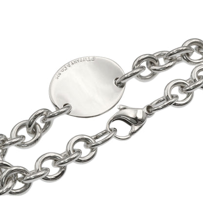 TIFFANY&Co. Return to TIFFANY & Co. oval tag Bracelet Silver Ladies [Used]