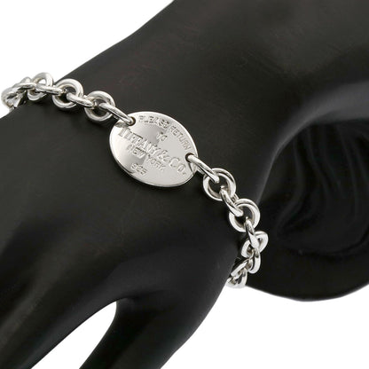 TIFFANY&Co. Return to TIFFANY & Co. oval tag Bracelet Silver Ladies [Used]