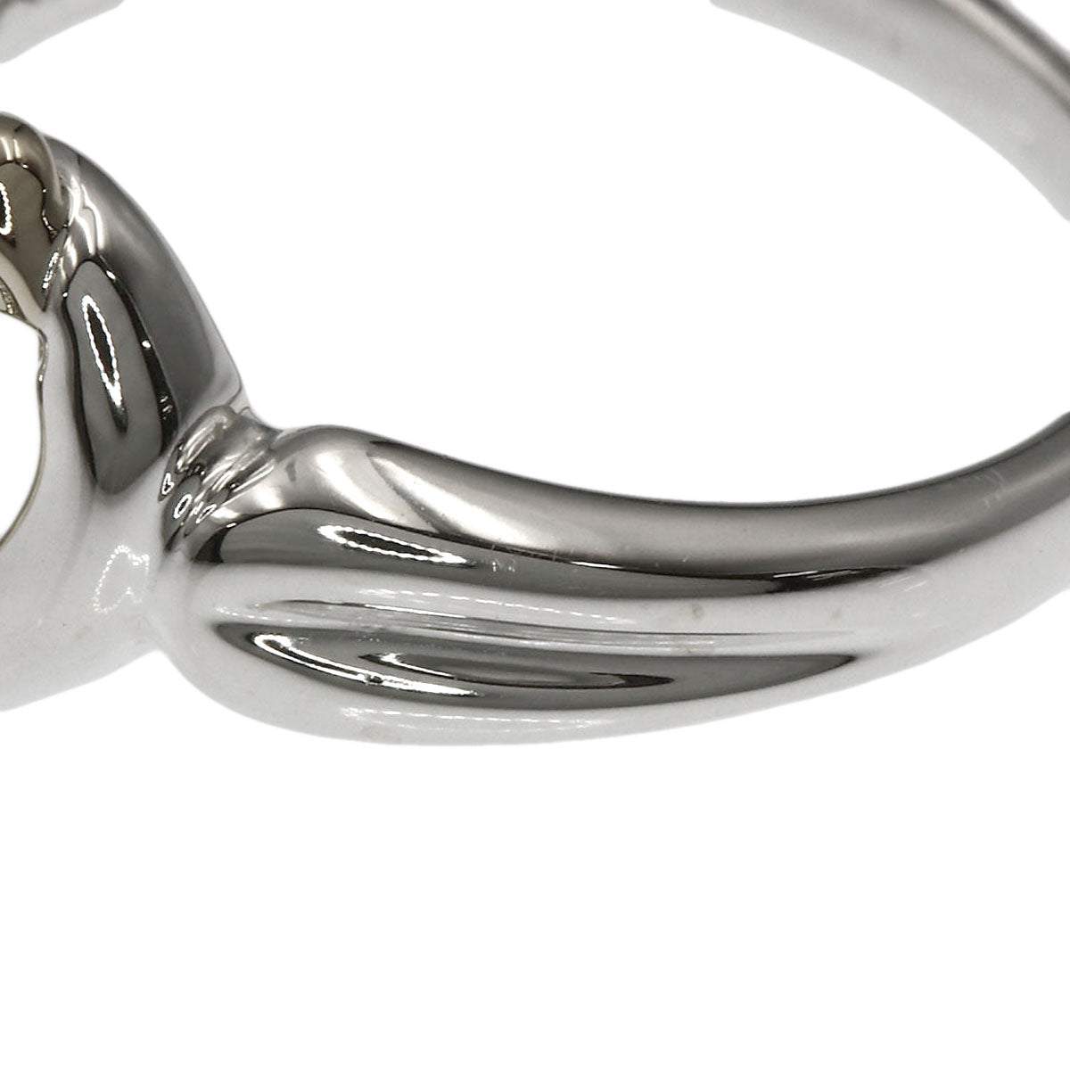 TIFFANY&Co. Heart with bow Ring Silver 18K Yellow GoldLadies [Used]