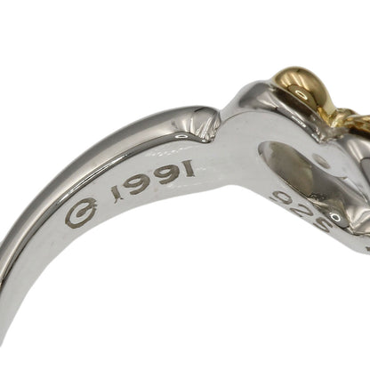 TIFFANY&Co. Heart with bow Ring Silver 18K Yellow GoldLadies [Used]