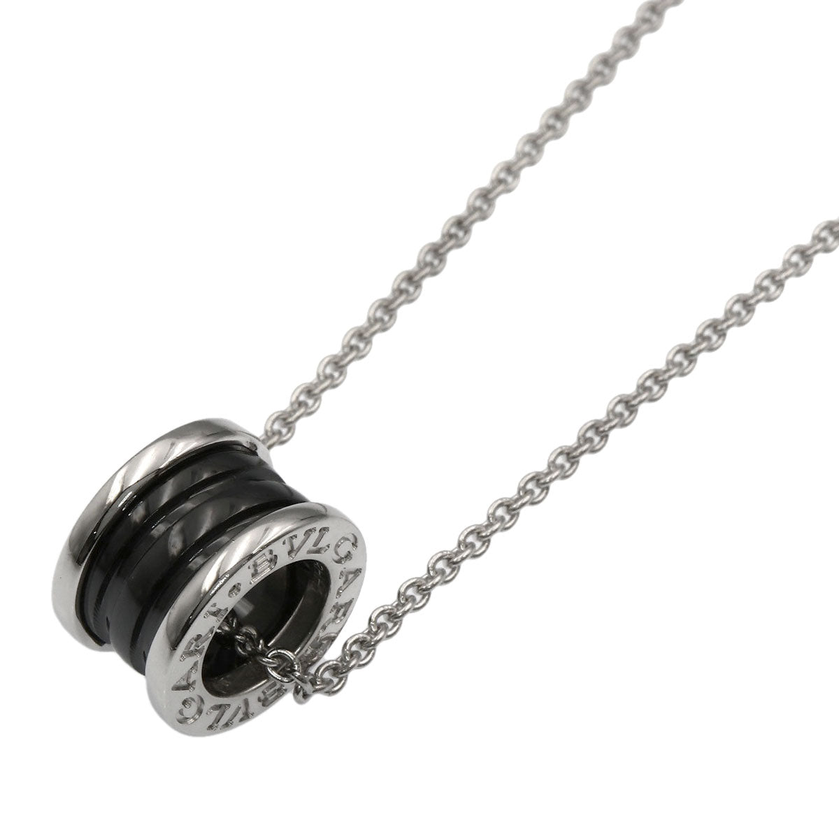 BVLGARI B.zero1 Save the Children Necklace Silver CeramicLadies [Used]