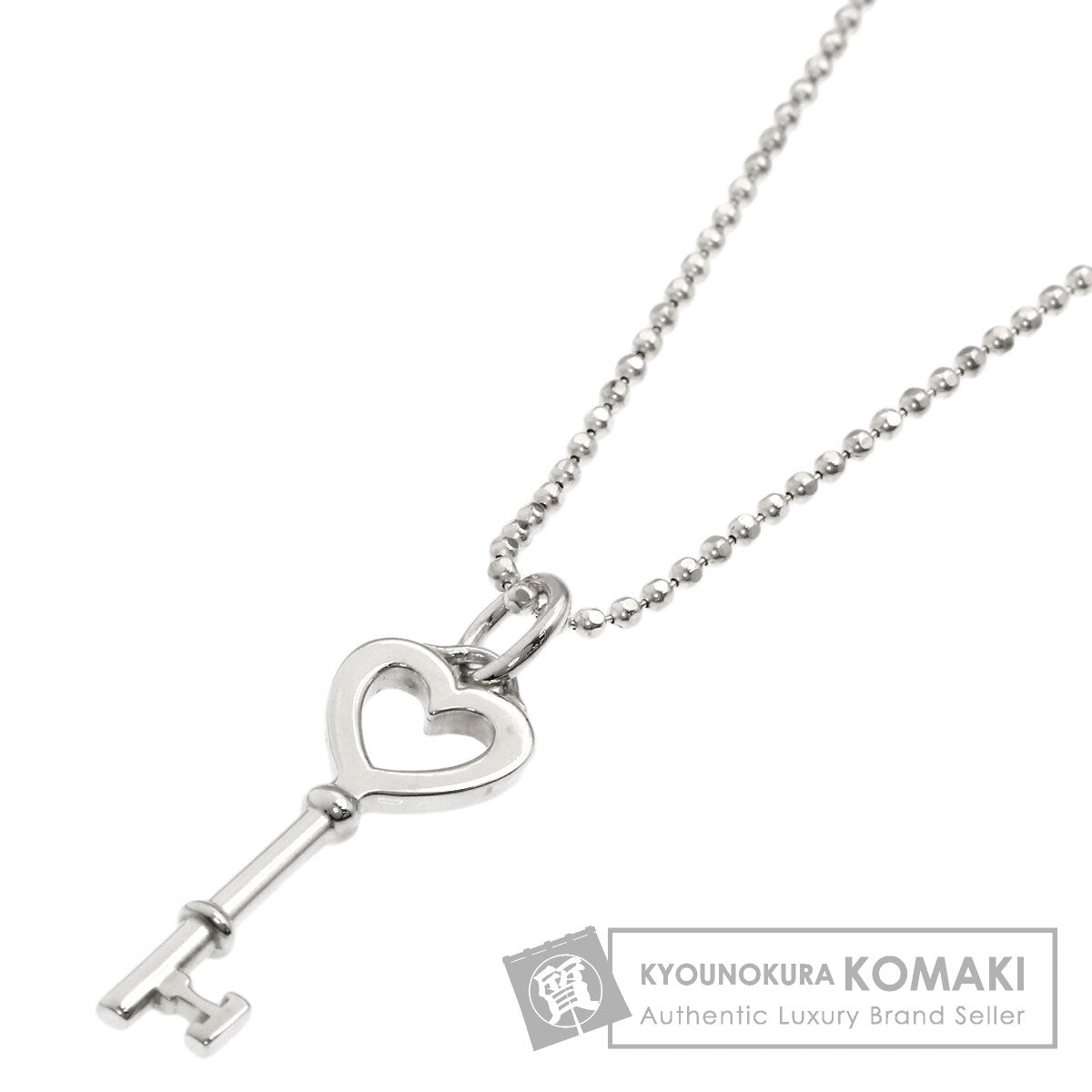 TIFFANY&Co. Heart key Necklace Silver Ladies [Used]